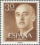 Spain 1955 General Franco 30 CTS Brown Edifil 1147. Spain 1955 1147 Franco. Uploaded by susofe